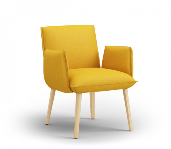 Mobitec Soft H47 +A Esszimmer Sessel modern, Hop Hop Yellow