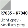 R7035-R7040 Light Grey-Medium Grey
