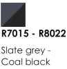 R7015-R8022 Slate Grey-Coal Black